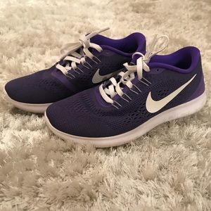 Nike purple custom tennis shoes. Size 5.5